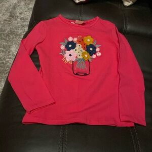 Boboli girls hot pink shirt, size 6